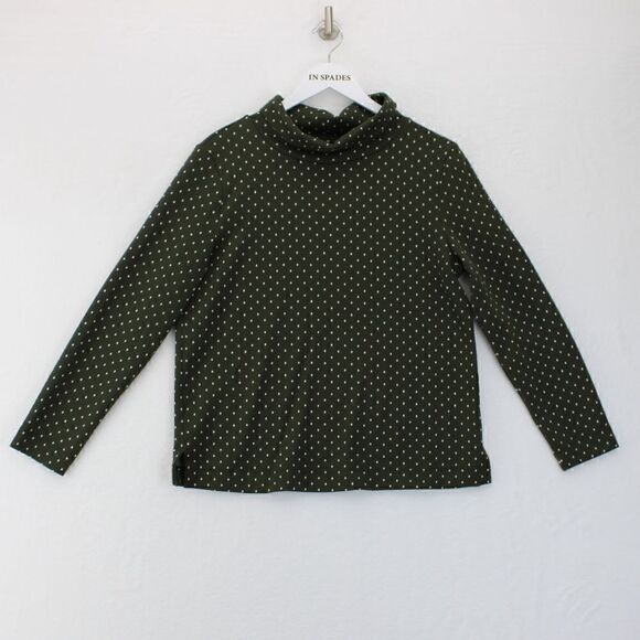 Women's Three Quarter Sleeve polka dot Pullover - Picture 1 of 3